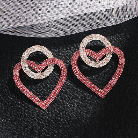 Fashion Peach Heart Earrings